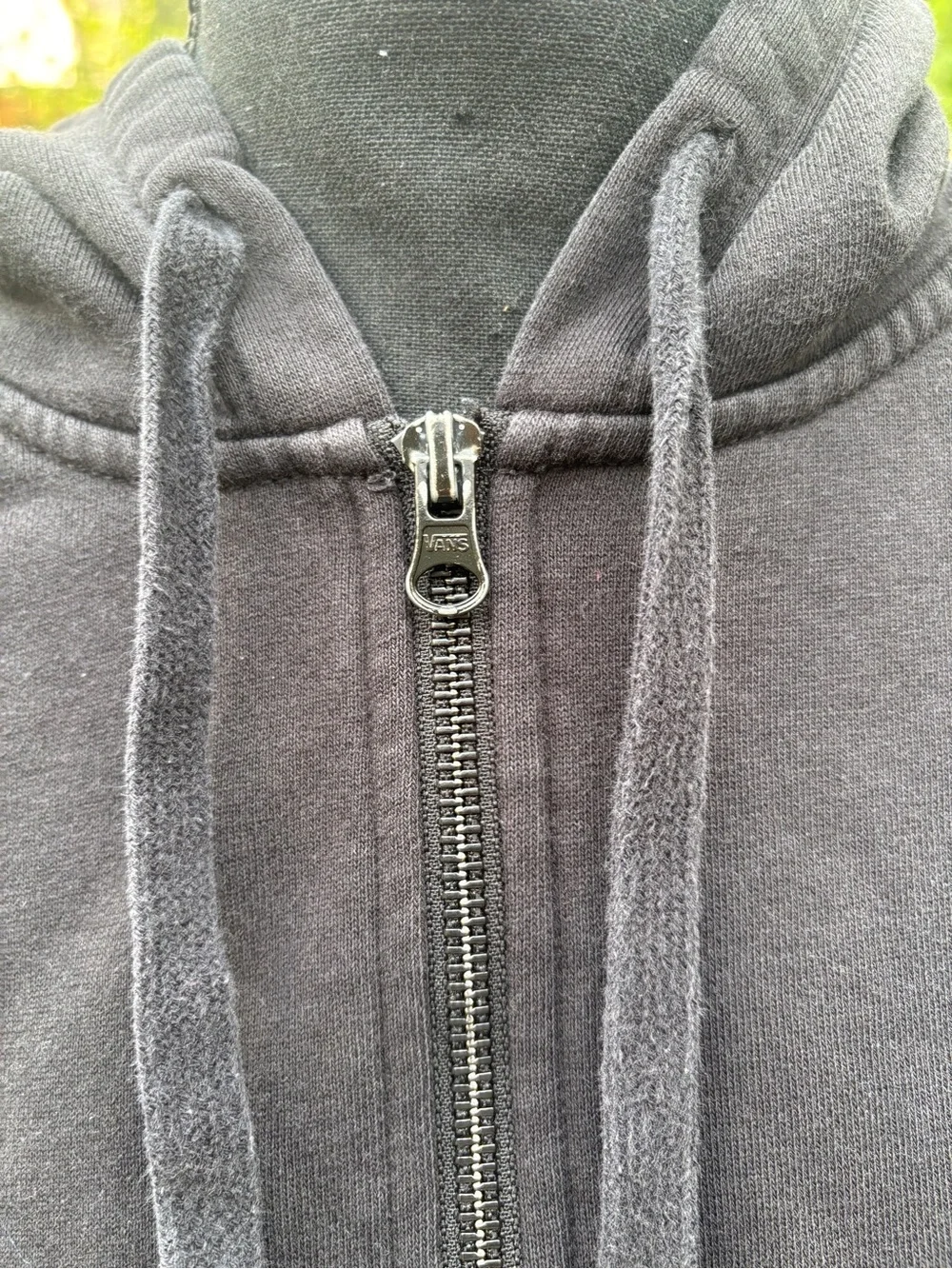 Vans Black Checker Stripe Zip Hoodie